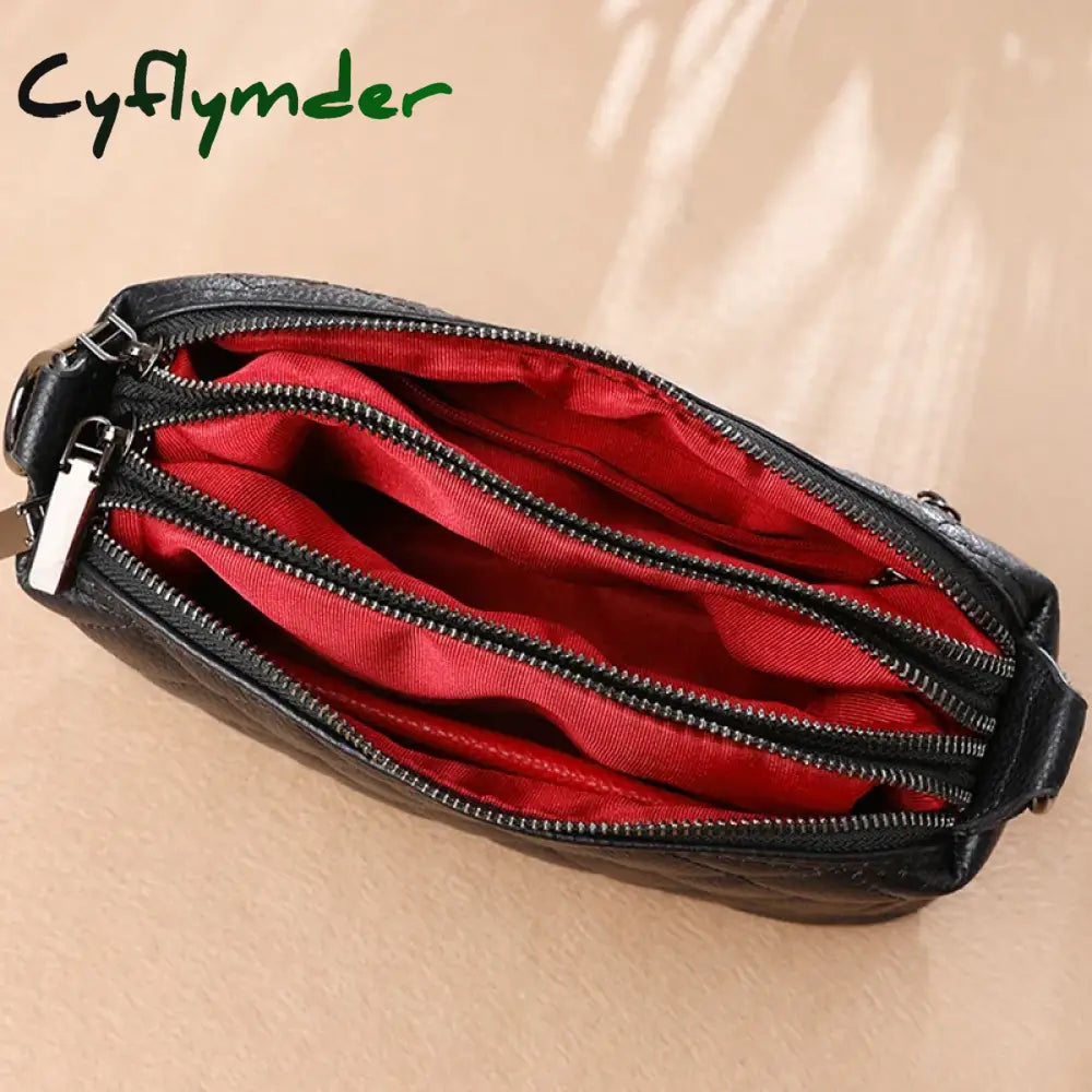 Cyflymder Women Handbag 100% Genuine Leather Shoulder Bag Luxury Brand High-Capacity High Quality