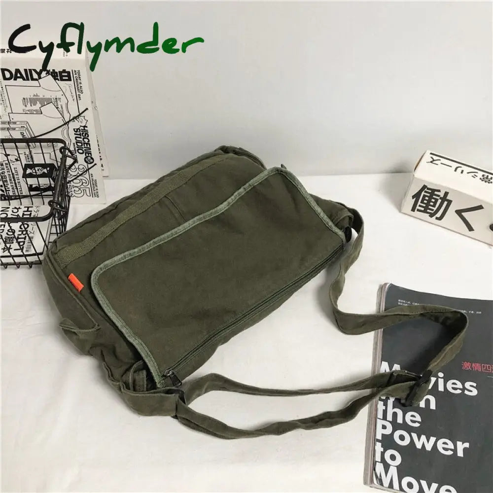 Cyflymder Women Handbag Canvas Female Shoulder Bags Designer Women’s Messenger Ladies Casual