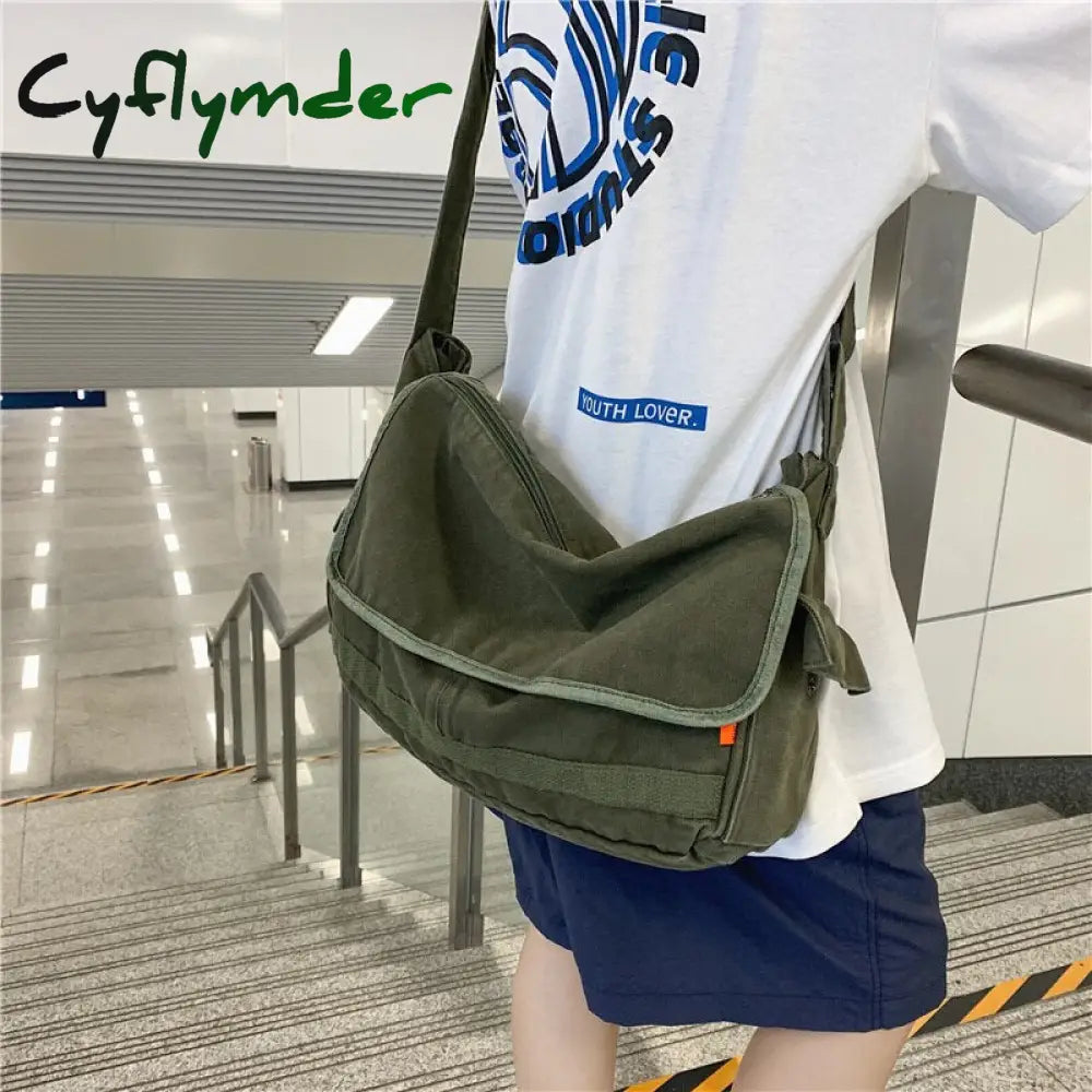 Cyflymder Women Handbag Canvas Female Shoulder Bags Designer Women’s Messenger Ladies Casual