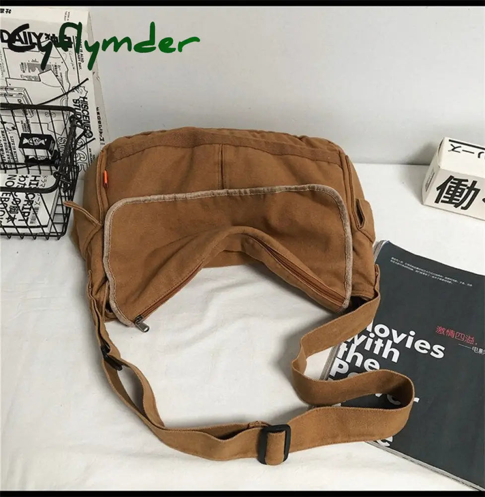 Cyflymder Women Handbag Canvas Female Shoulder Bags Designer Women’s Messenger Ladies Casual