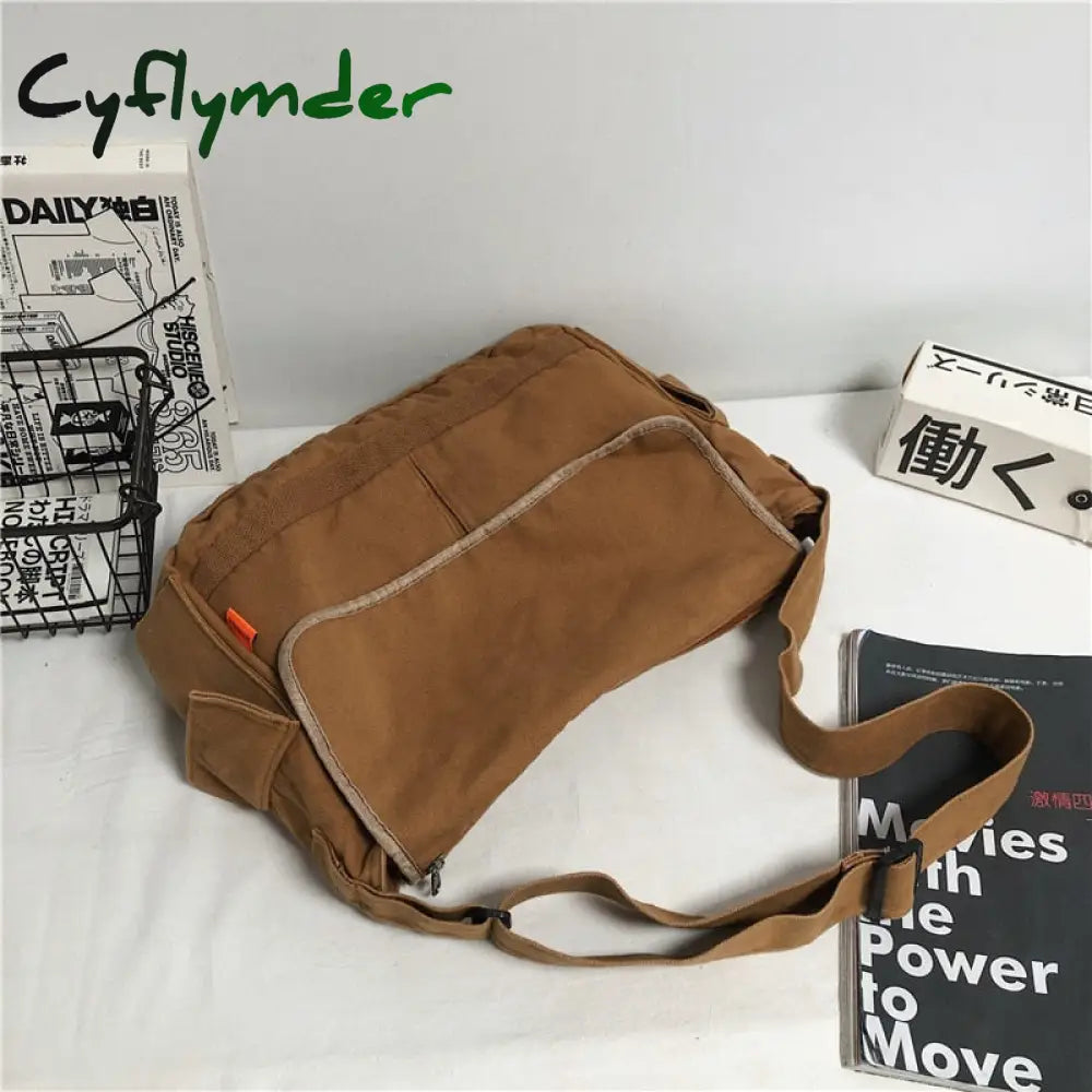 Cyflymder Women Handbag Canvas Female Shoulder Bags Designer Women’s Messenger Ladies Casual