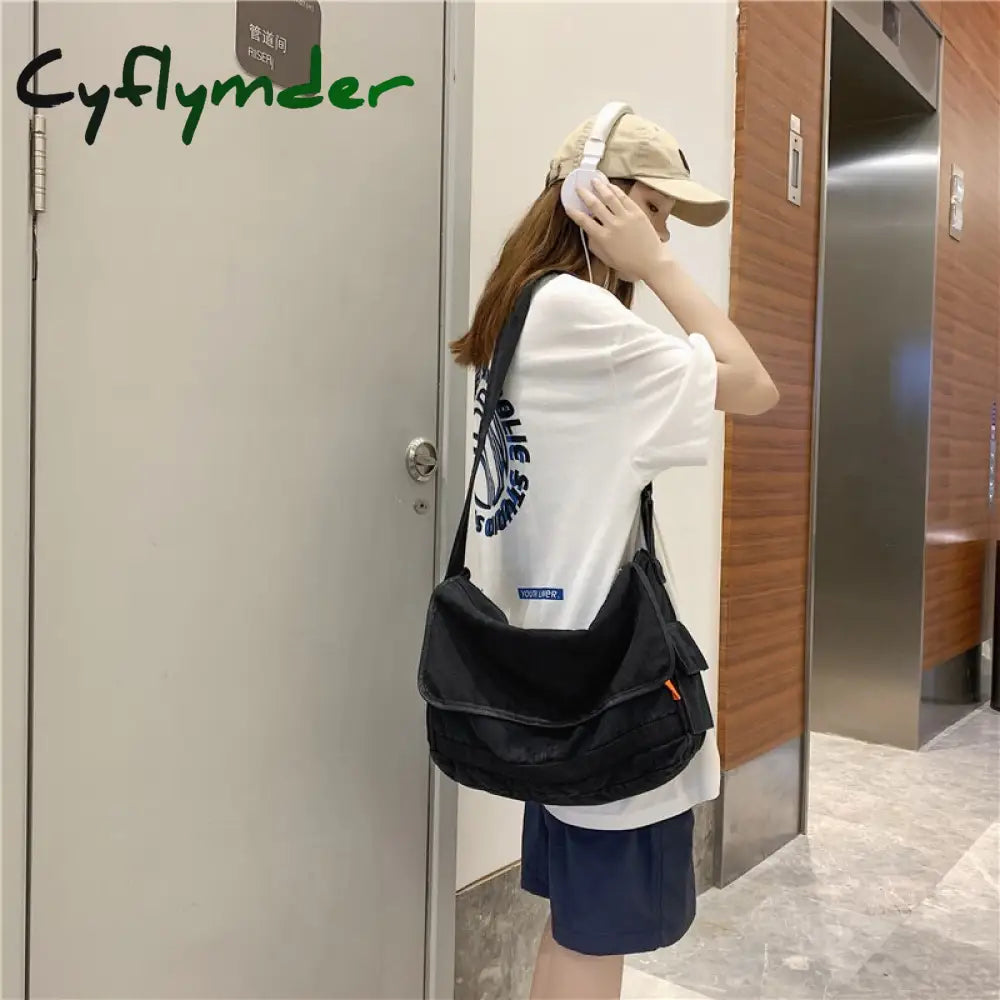 Cyflymder Women Handbag Canvas Female Shoulder Bags Designer Women’s Messenger Ladies Casual