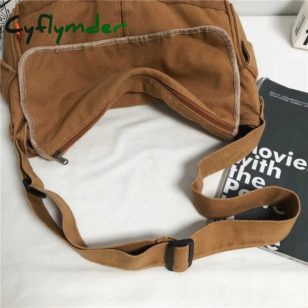 Cyflymder Women Handbag Canvas Female Shoulder Bags Designer Women’s Messenger Ladies Casual