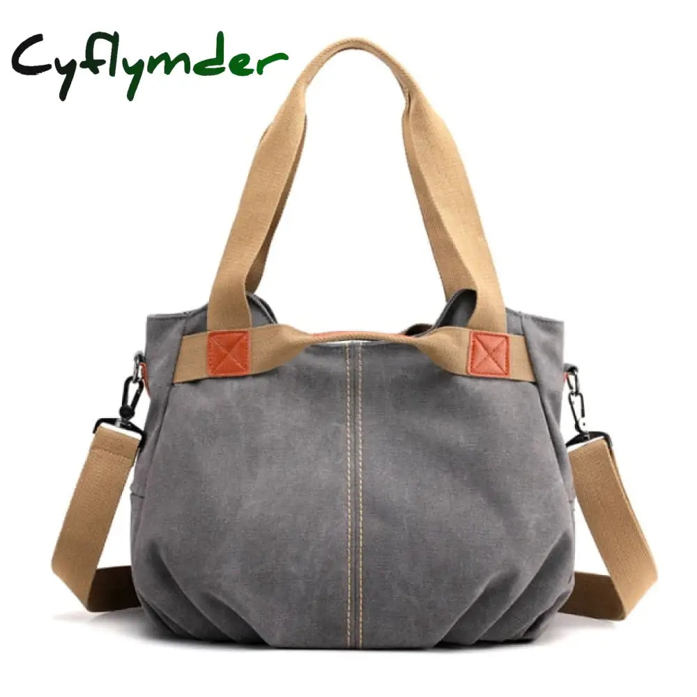 Cyflymder Women Handbag Canvas Female Shoulder Bags Designer Women’s Messenger Ladies Casual