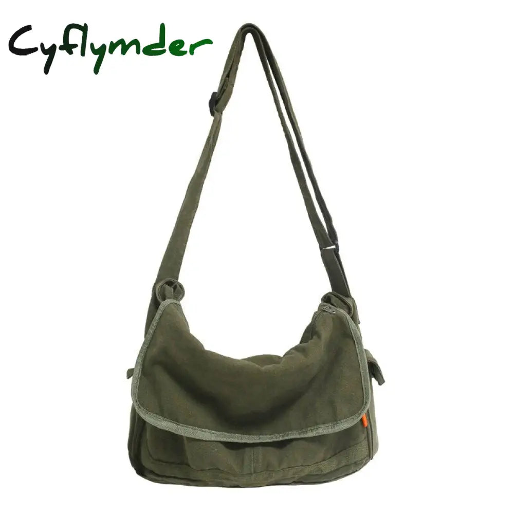 Cyflymder Women Handbag Canvas Female Shoulder Bags Designer Women’s Messenger Ladies Casual