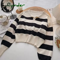 Cyflymder Women Ladies O-Neck Long Sleeve Knit Top Sweaters Shirts Loose Blouse