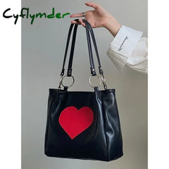 Cyflymder Women Leather Handbags Ladies Patchwork Pattern Top-Handle Bags New Fashion Girls