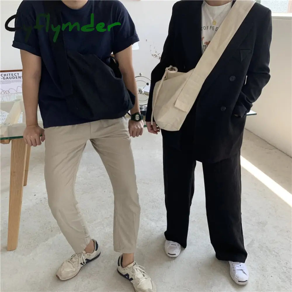 Cyflymder Women Leisure Bandage Crossbody Bag Canvas Shoulder Female Multi-Purpose Messenger