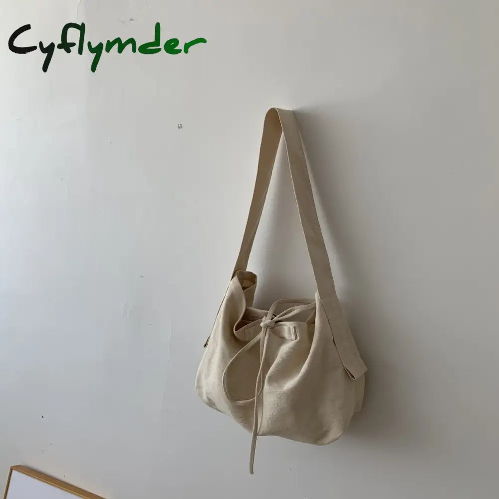 Cyflymder Women Leisure Bandage Crossbody Bag Canvas Shoulder Female Multi-Purpose Messenger