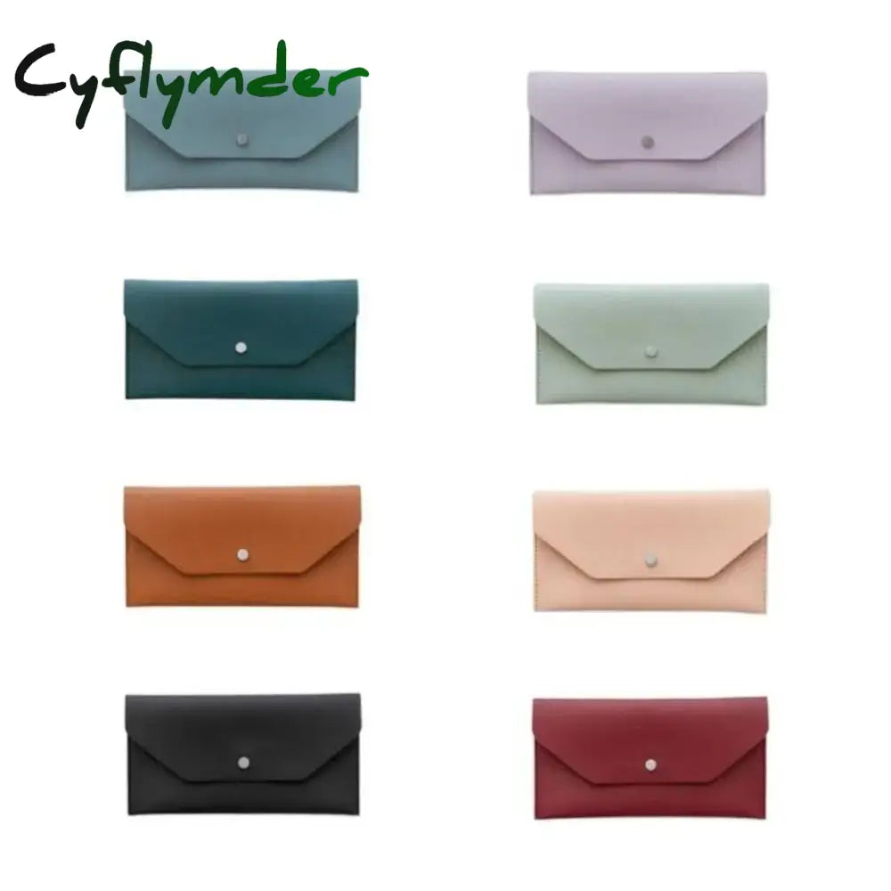 Cyflymder Women Long Envelope Wallets Leather Money Clutch Bag Multifunctional Female Purse Holiday Purses for Women