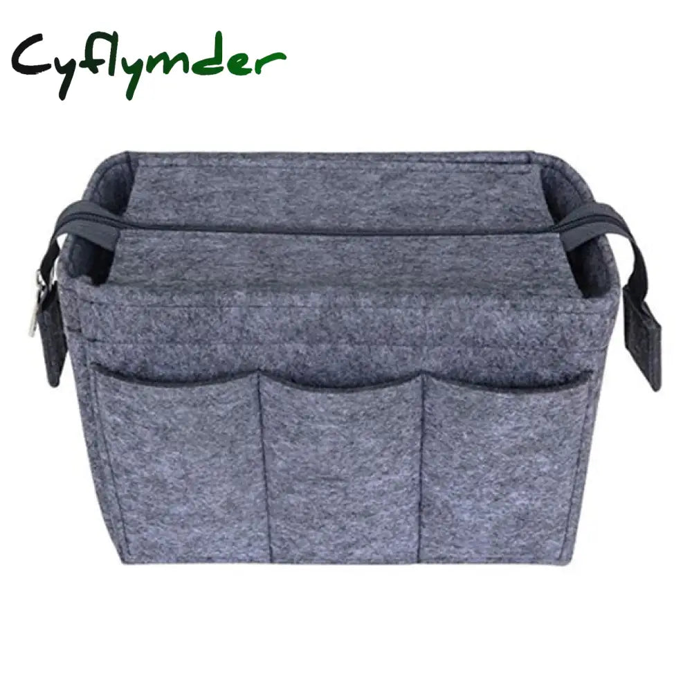 Cyflymder Women Make Up Organizer Felt Insert Bag For Handbag Travel Inner Purse Girl Portable