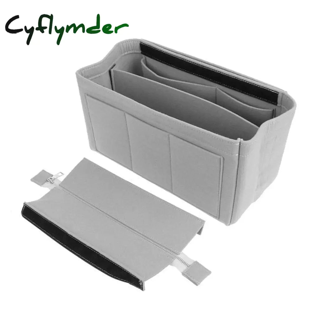 Cyflymder Women Make Up Organizer Felt Insert Bag For Handbag Travel Inner Purse Girl Portable