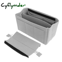Cyflymder Women Make Up Organizer Felt Insert Bag For Handbag Travel Inner Purse Girl Portable
