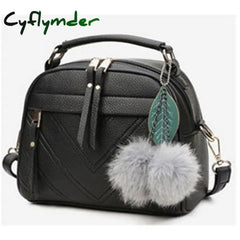 Cyflymder Women Messenger Bags New Pu Leather Handbag Inclined Shoulder Bag Crossbody Handbags Ball