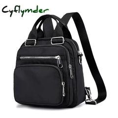 Cyflymder Women Nylon Backpack Waterproof Female Designer Shoulder Bag Cartoon Printing Rucksack