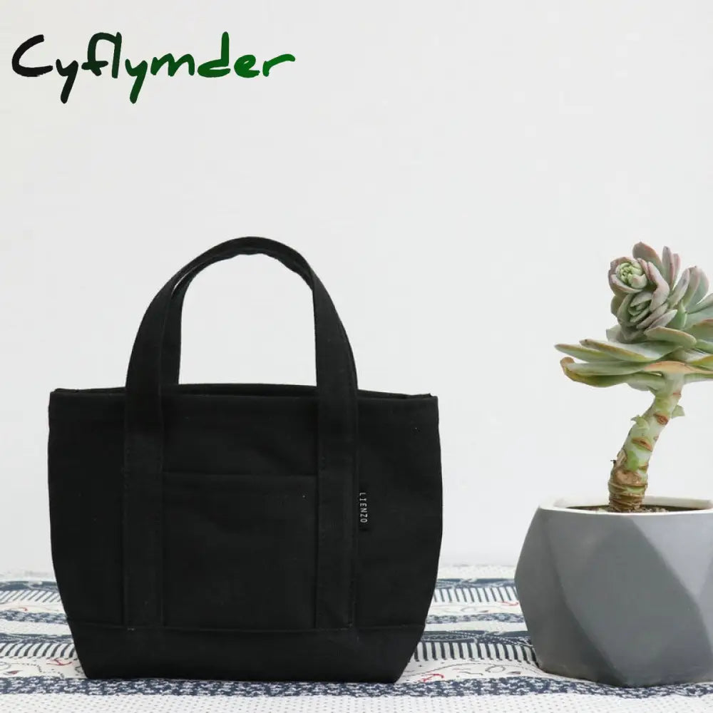 Cyflymder Women Shoulder Bag Small Cotton Canvas Handbag Casual Tote Female Eco Crossbody Cute