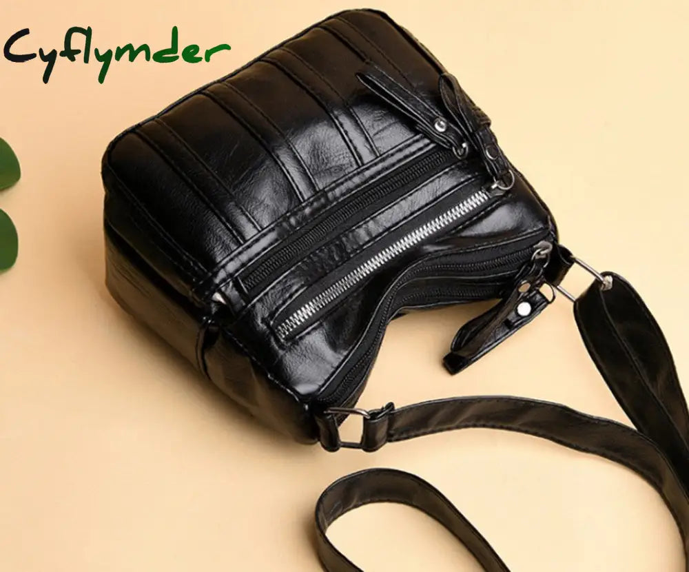 Cyflymder Women Shoulder Bags For Ladies Crossbody Simple Fashion Female Handbag Soft Small Leather