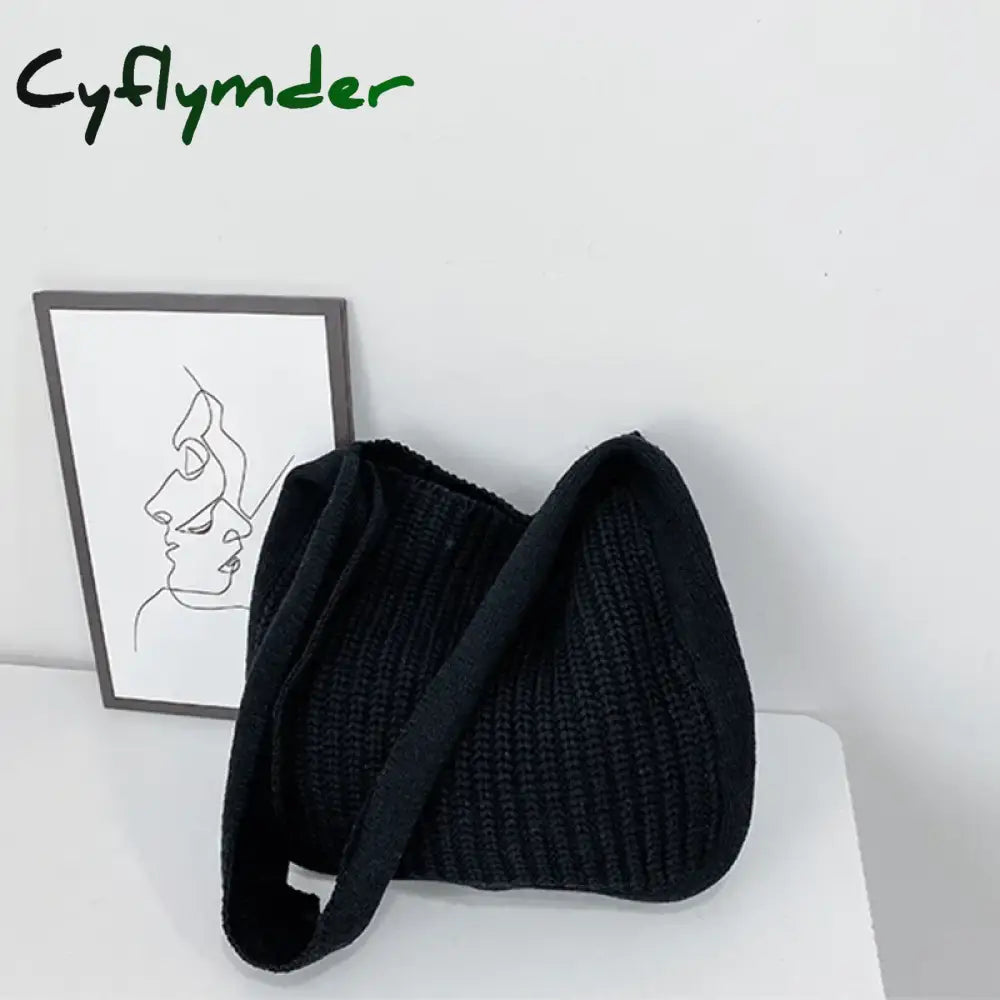 Cyflymder Women Shoulder Bags Large Capacity Crochet Hobo Bag Fashion New Knitting Handbags Female Shopping Bag Hollow