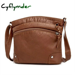 Cyflymder Women Shoulder Bags Pu Leather Messenger Bag Handbag Crossbody Phone Purse Pack