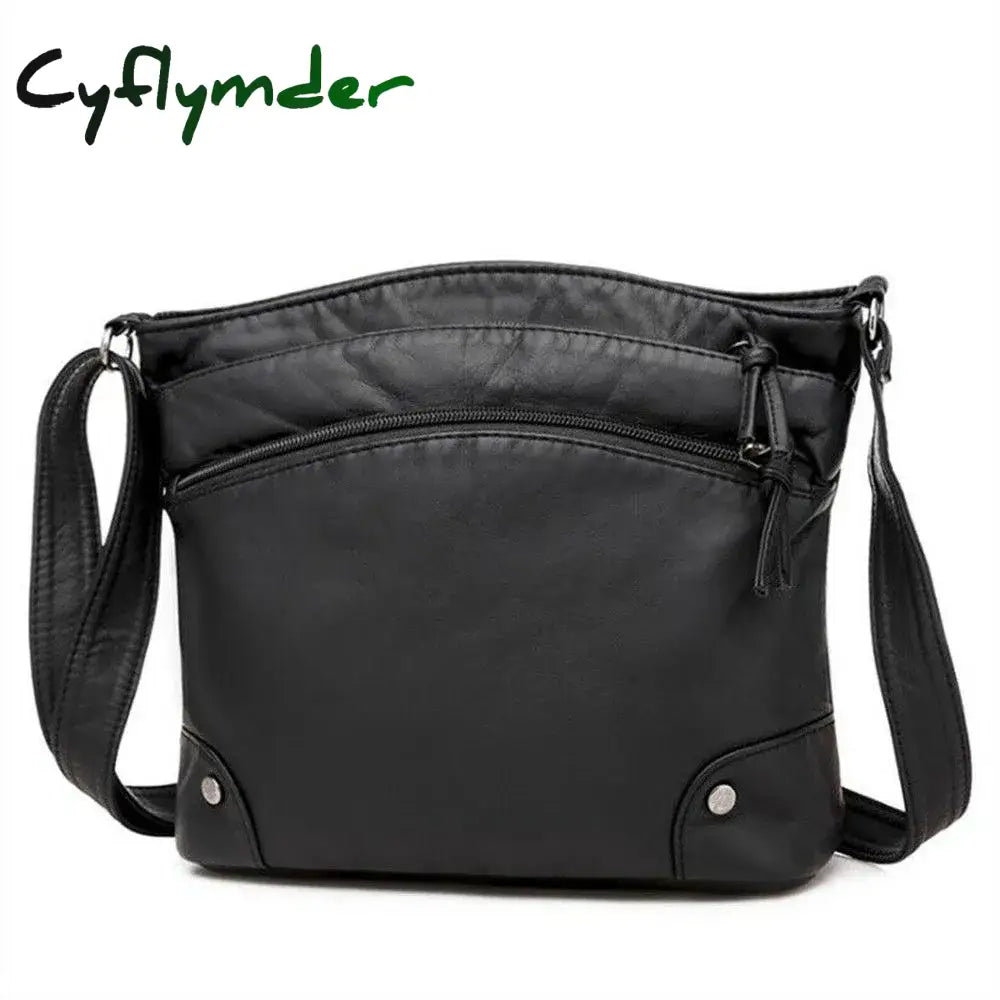 Cyflymder Women Shoulder Bags Pu Leather Messenger Bag Handbag Crossbody Phone Purse Pack