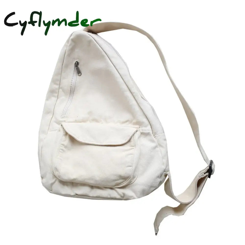 Cyflymder Women Shoulder Messenger Bag Canvas Crossbody New Trend Fashion Female Solid Color High