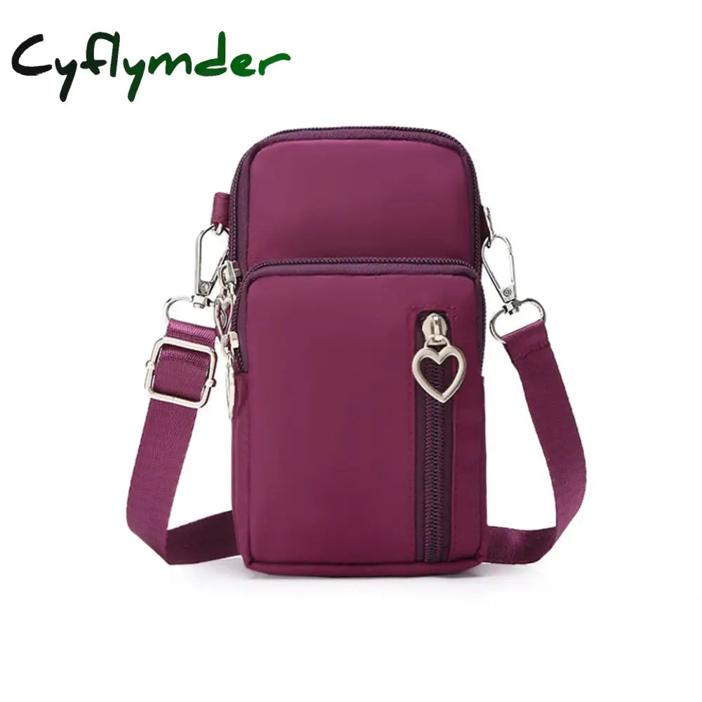 Cyflymder Women Shoulders Bag Shoulder Strap Messenger Chest Wallet Multifunction Mobile Phone Coin