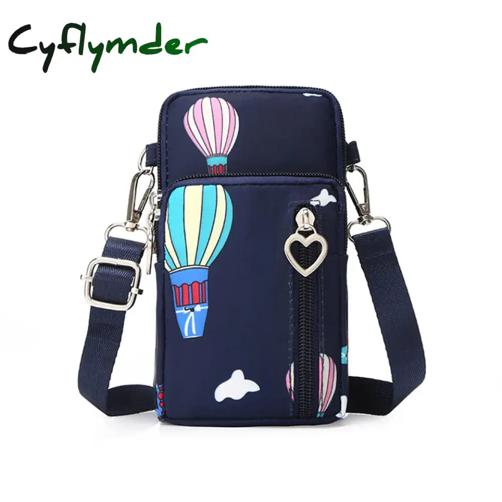 Cyflymder Women Shoulders Bag Shoulder Strap Messenger Chest Wallet Multifunction Mobile Phone Coin