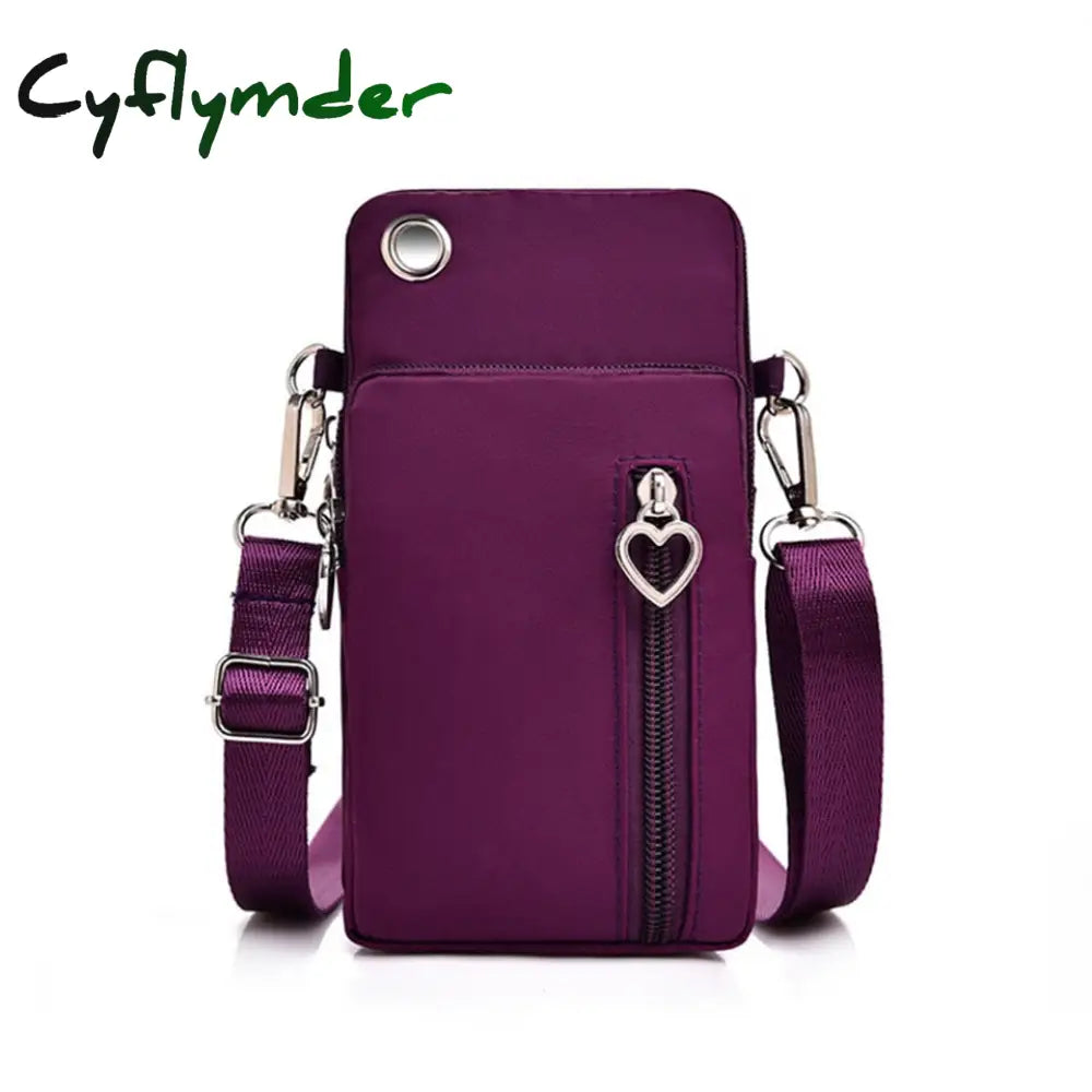 Cyflymder Women Shoulders Bag Shoulder Strap Messenger Chest Wallet Multifunction Mobile Phone Coin