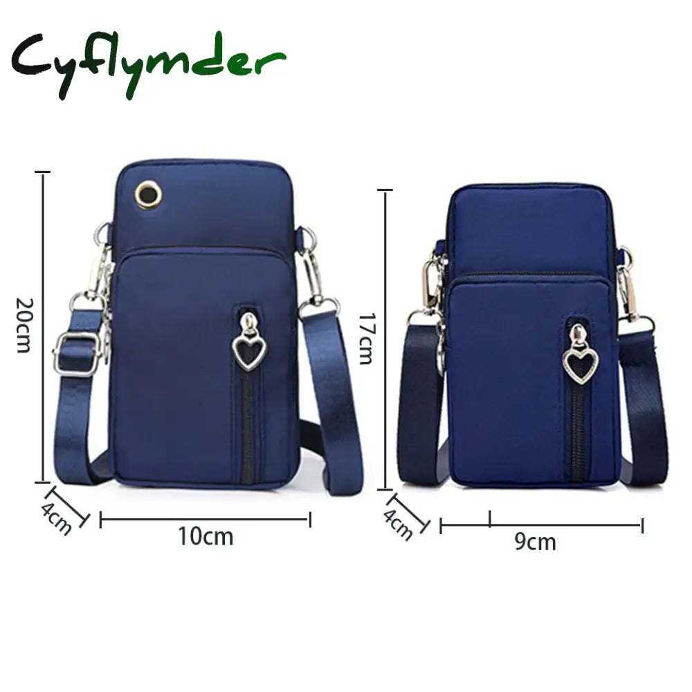 Cyflymder Women Shoulders Bag Shoulder Strap Messenger Chest Wallet Multifunction Mobile Phone Coin