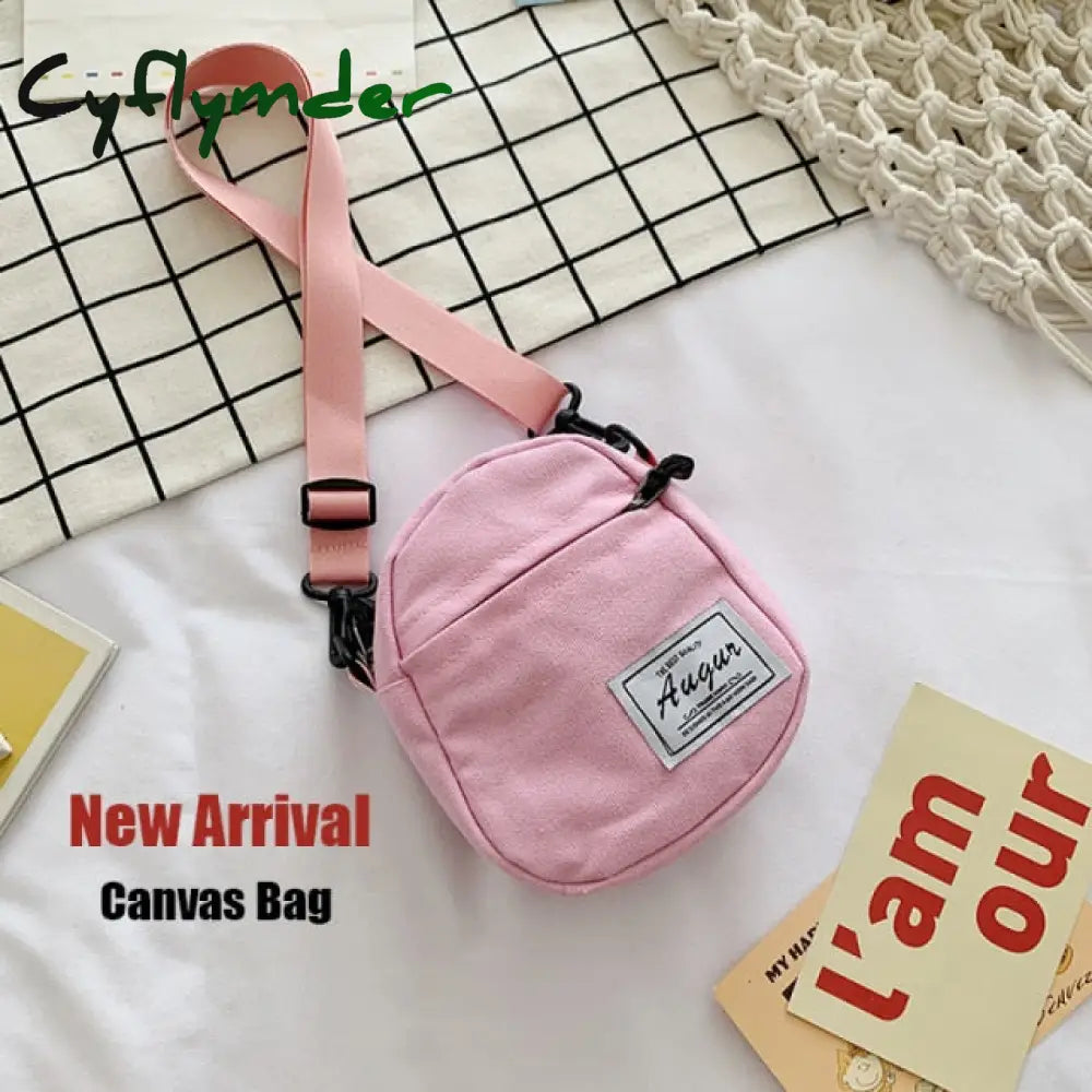 Cyflymder Women Small Nylon Shoulder Bag Female Mini Fashion Solid Crossbody Bags Zipper Shell