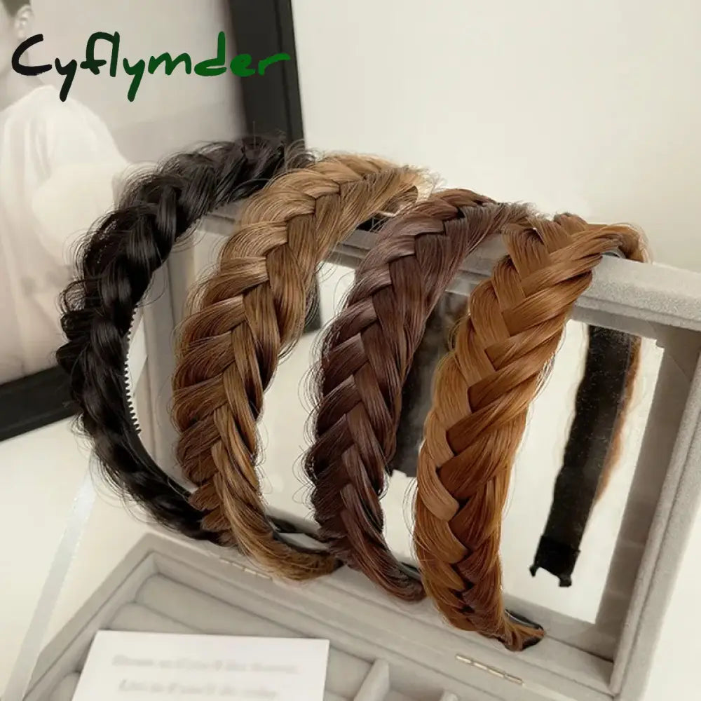 Cyflymder Women Synthetic Wig Twist Braided Hair Bands Fashion Braids Accessories Bohemian Nature