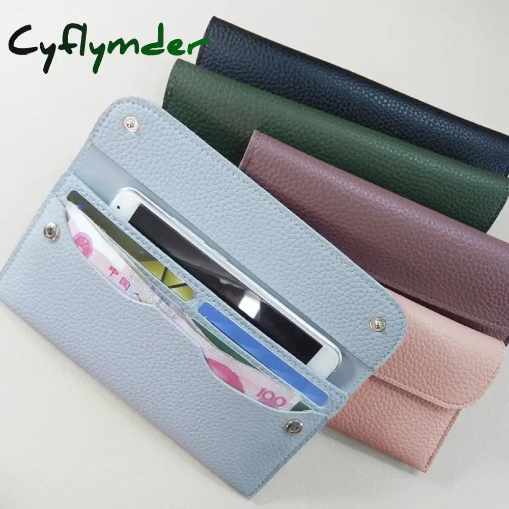 Women Wallet Ladies Long Purse Trend Slim PU Leather Multi-Card Pocket Credit Card Holder Female Hasp Clutch Money Pouch Handbag