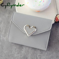 Cyflymder Women Wallets 6 Color Money Bags Short Love Small Purse Women’s Student Card Holder