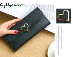 Cyflymder Women Wallets Pu Leather Purse Female Long Wallet Card Holders Phone Bag Fashion For