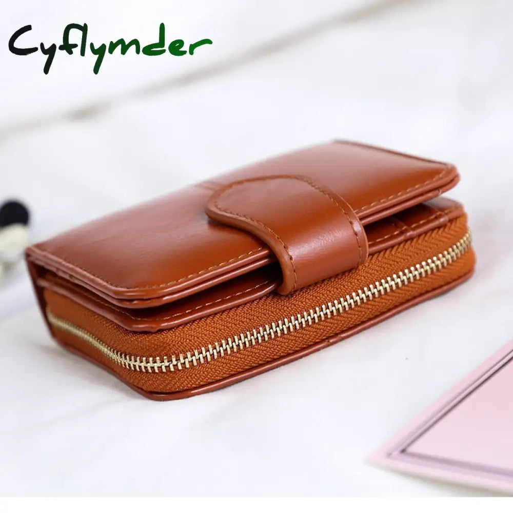 Cyflymder Women Wallets Small Luxury Brand Leather Purse Ladies Card Bag For Clutch Female Money