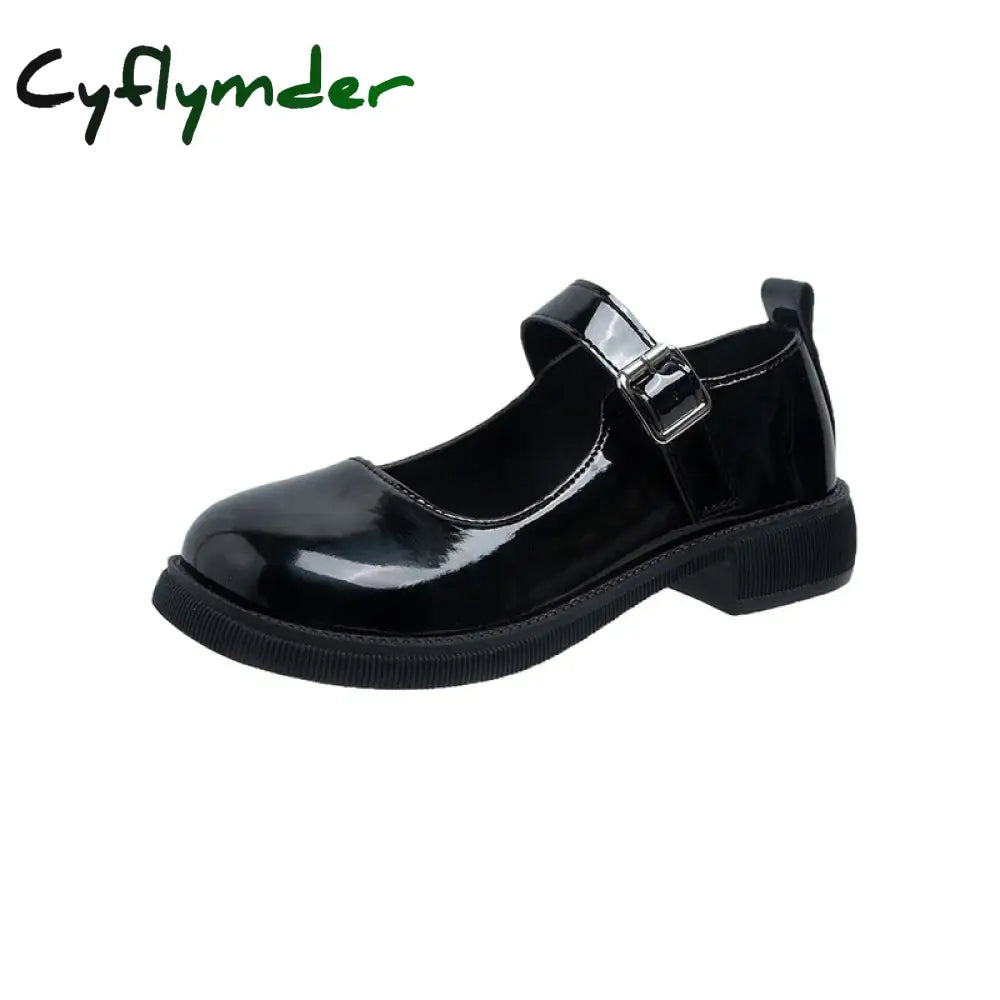 Cyflymder Women’s 2024 Spring/Summer/Autumn New British Academy Style Low Heel Round Toe Mary