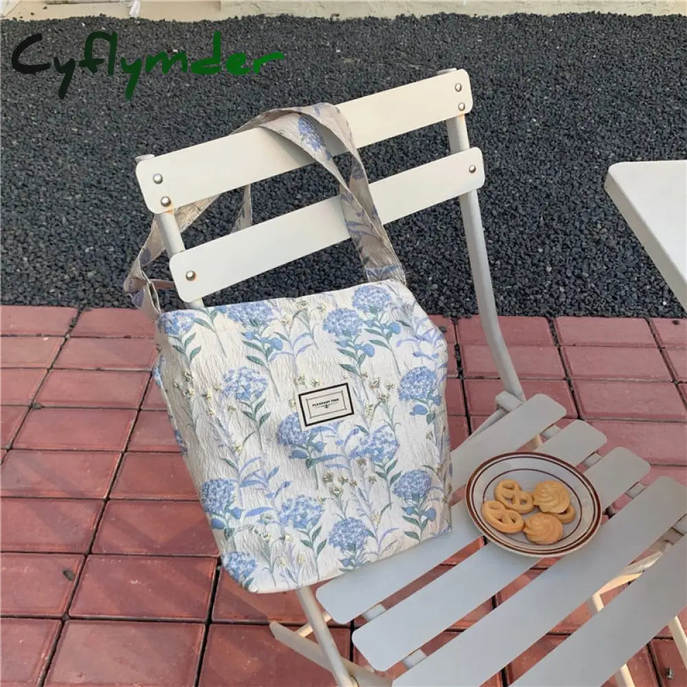 Cyflymder Women’s Bag Cheap Casual Large Capacity Shoulder Bags Shopper Canvas Fashion Harajuku