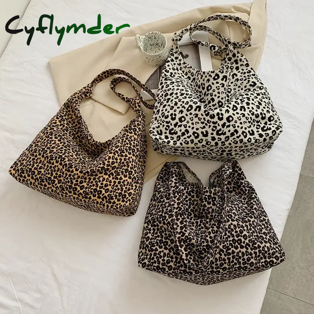 Cyflymder Women’s Bag Cheap Casual Large Capacity Shoulder Bags Shopper Canvas Fashion Harajuku