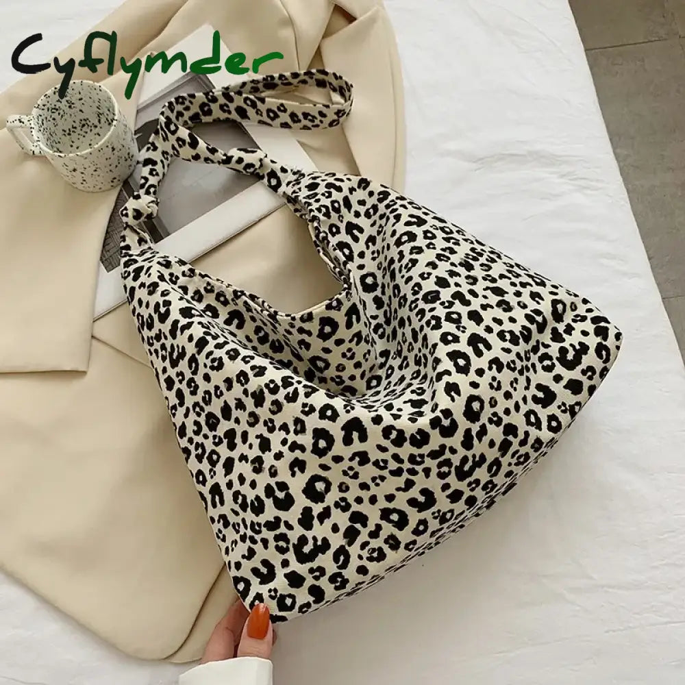 Cyflymder Women’s Bag Cheap Casual Large Capacity Shoulder Bags Shopper Canvas Fashion Harajuku