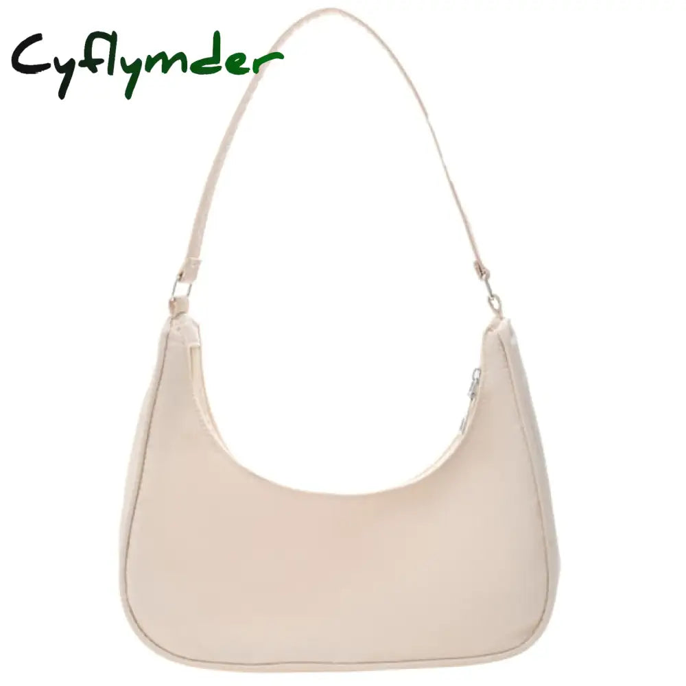 Cyflymder Women’s Bag Soft Pu Leather Women Shoulder Underarm Retro Solid Color Ladies Handbags