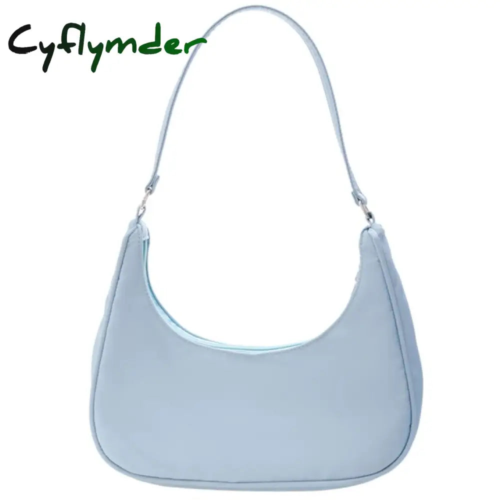 Cyflymder Women’s Bag Soft Pu Leather Women Shoulder Underarm Retro Solid Color Ladies Handbags