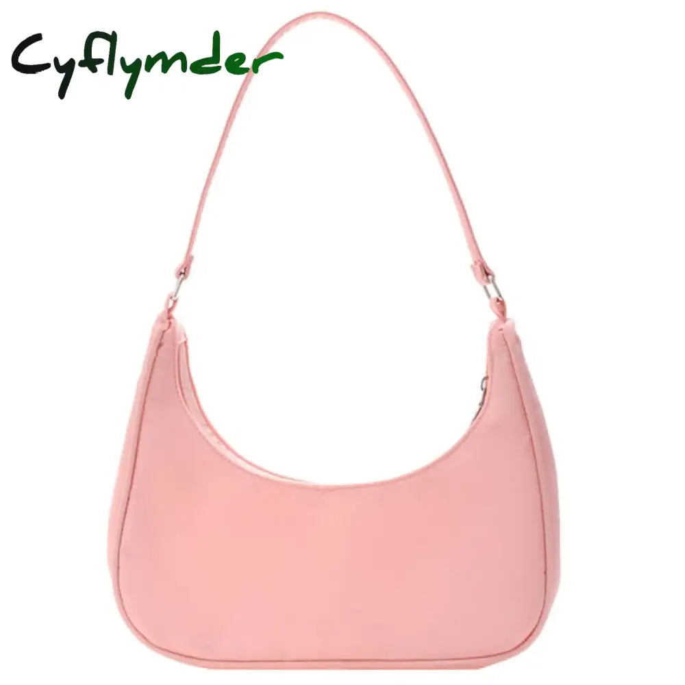Cyflymder Women’s Bag Soft Pu Leather Women Shoulder Underarm Retro Solid Color Ladies Handbags