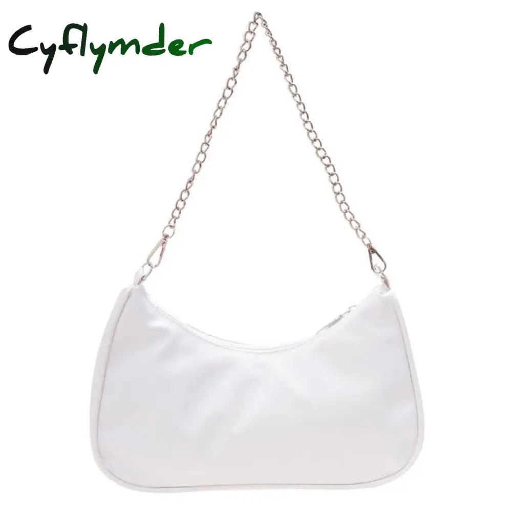 Cyflymder Women’s Bag Soft Pu Leather Women Shoulder Underarm Retro Solid Color Ladies Handbags