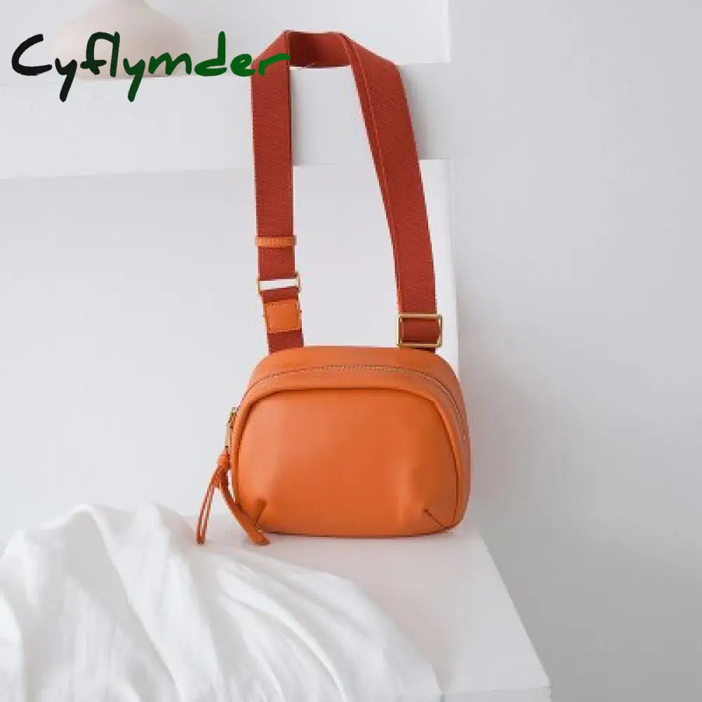 Cyflymder Women’s Bags Mini Leather Shoulder Bag Simple Fashion Crossboday Cloth Straps Small