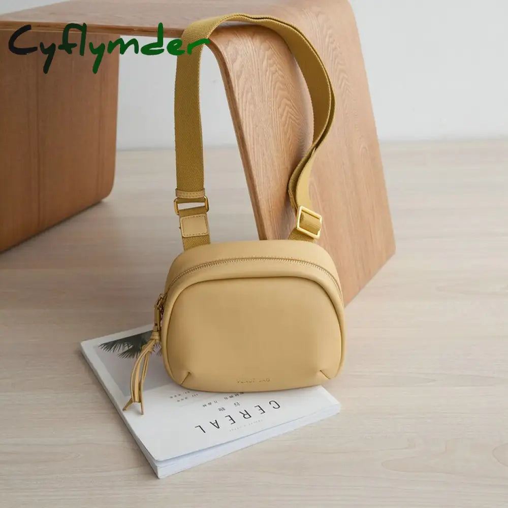 Cyflymder Women’s Bags Mini Leather Shoulder Bag Simple Fashion Crossboday Cloth Straps Small