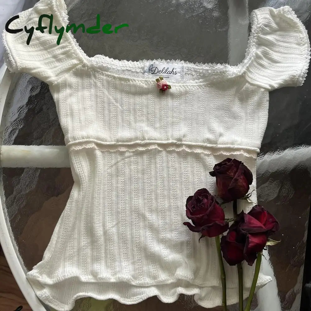 Cyflymder Women’s Black Vest 2000s Retro Lace Trim Split Camis Chic Fairycore Grunge Clothes Y2K Vintage Backless