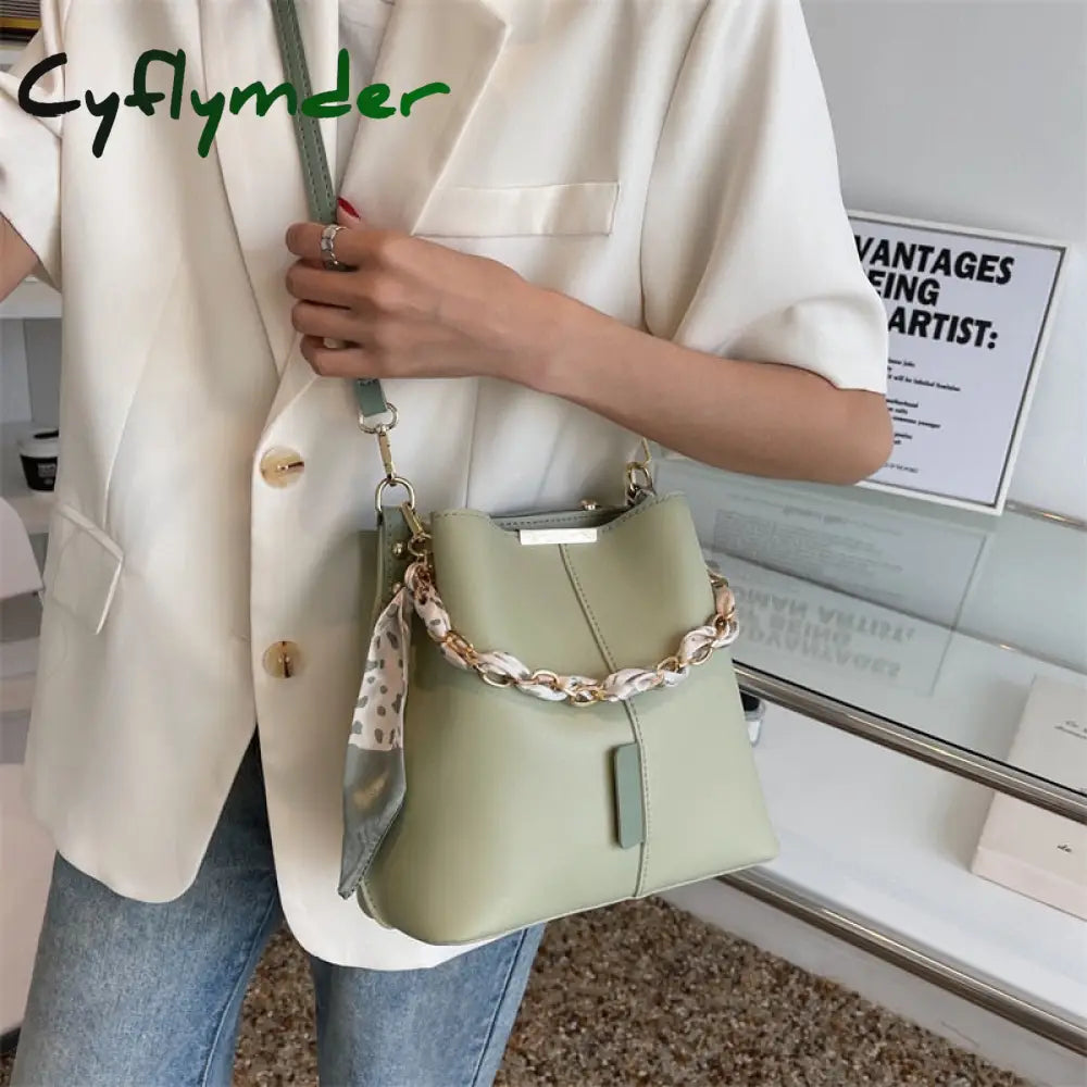 Cyflymder Women’s Bucket Handbag New Fashion Crossbody Bags For Female Large Capacity Top Handle