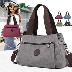 Cyflymder Women’s Canvas Bag Handbags Shoulder Bags Messenger Crossbody Tote Large Capacity Work