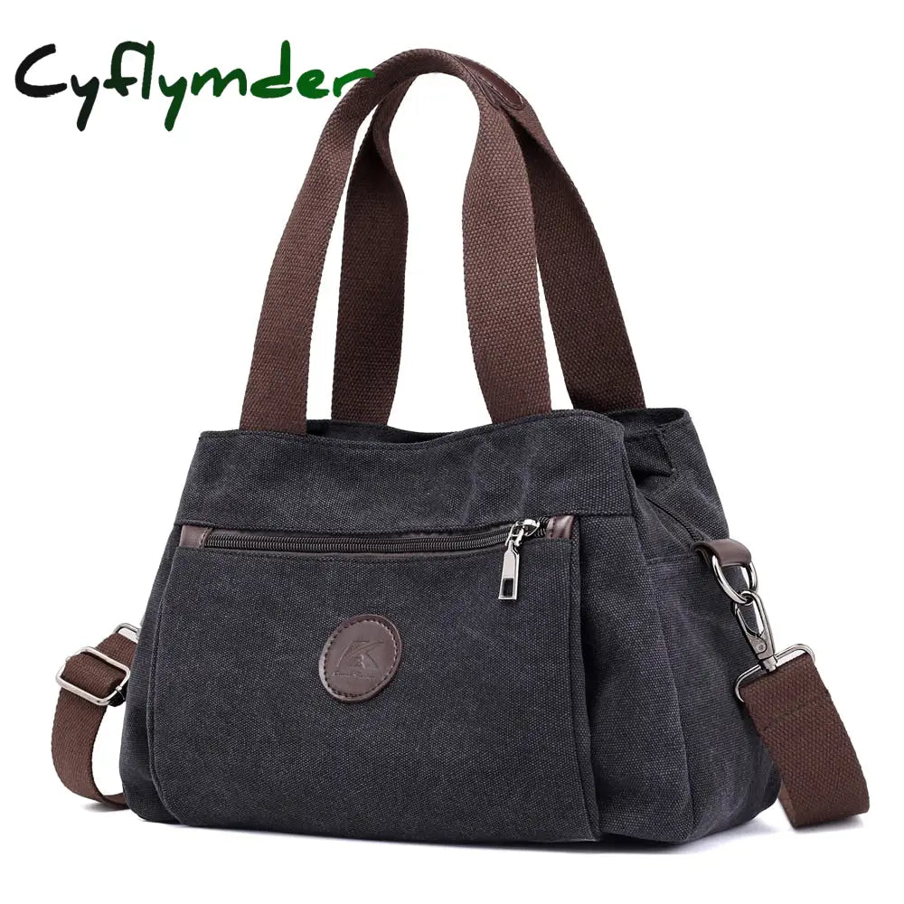 Cyflymder Women’s Canvas Bag Handbags Shoulder Bags Messenger Crossbody Tote Large Capacity Work