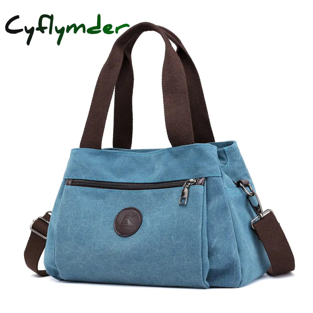 Cyflymder Women’s Canvas Bag Handbags Shoulder Bags Messenger Crossbody Tote Large Capacity Work